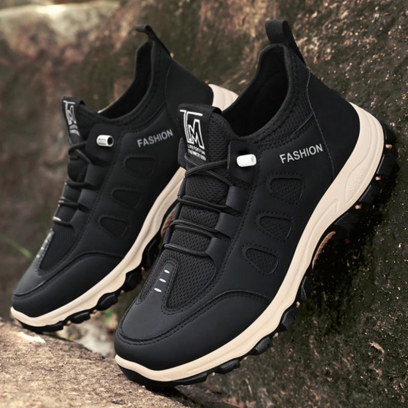 Men's Autumn Sports Shoes, Non-slip Travel Shoes, Middle-aged and Elderly Shoes, Outdoor Hiking Shoes