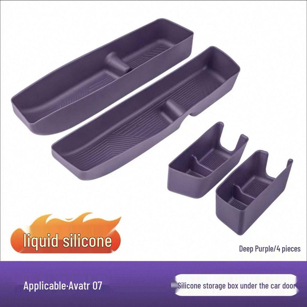 Silicone Storage Box for Avatr 07 Front Door Handle, Gap Pad & Window Button