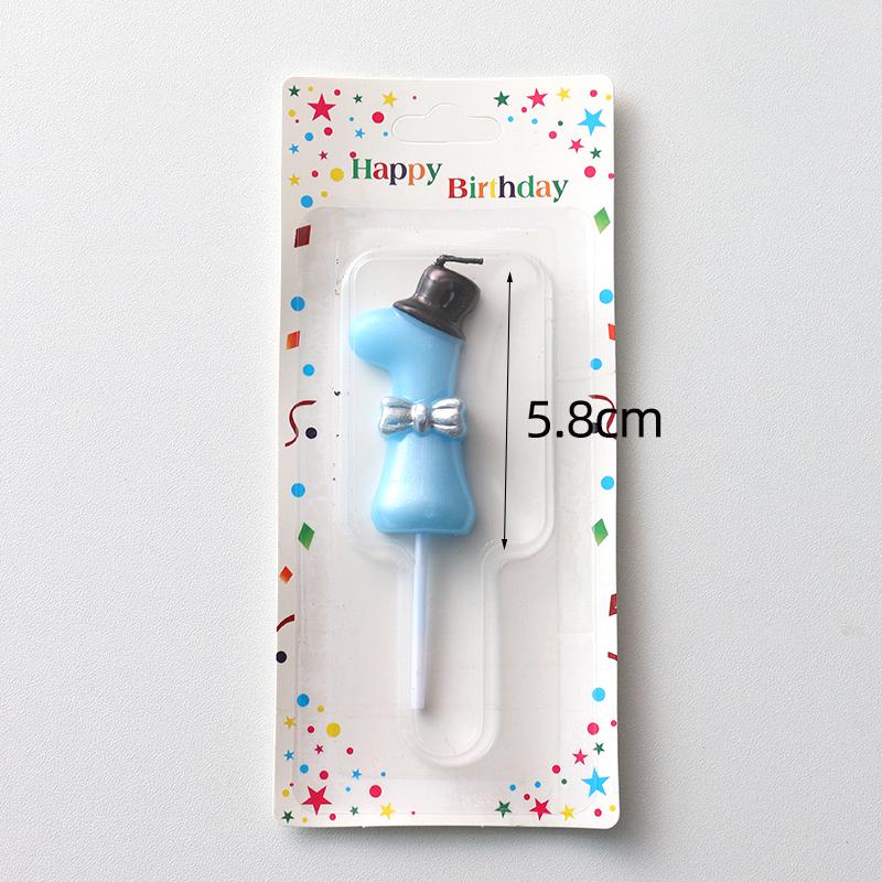 1st Birthday Bow Candle - Little Fairy Cake Decoration