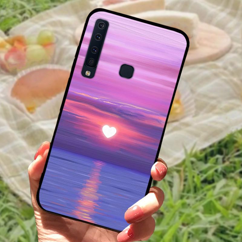 For Samsung A9 2018 Case Cover A7 2018 Silicone Soft Marble Black Bumper Funda Coque for Samsung Galaxy A7 A9 2018 Protective