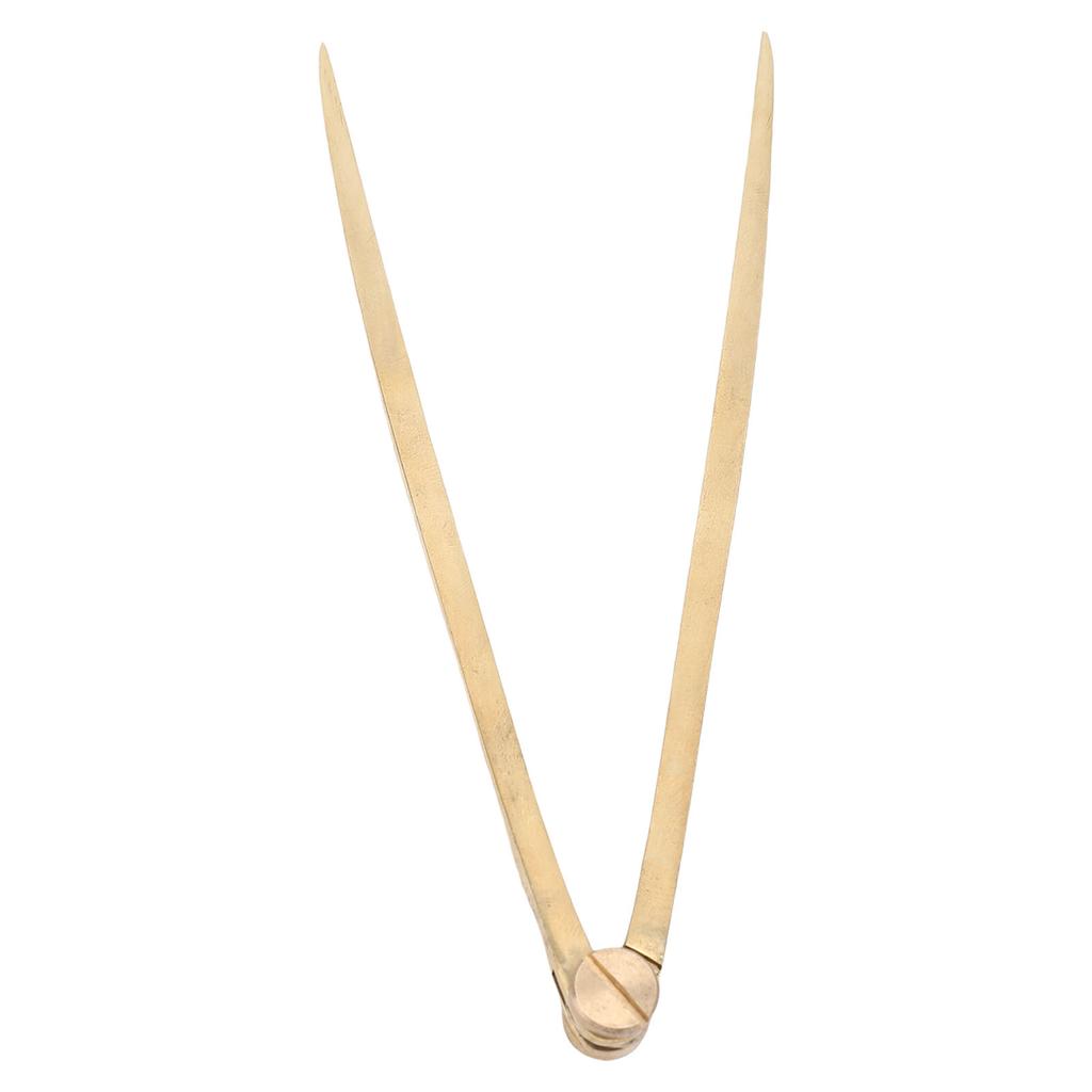 170mm Straight Navigation Divider IMPA371012 Accurate Measurement Brass Nautical Compass Divider For Yachts