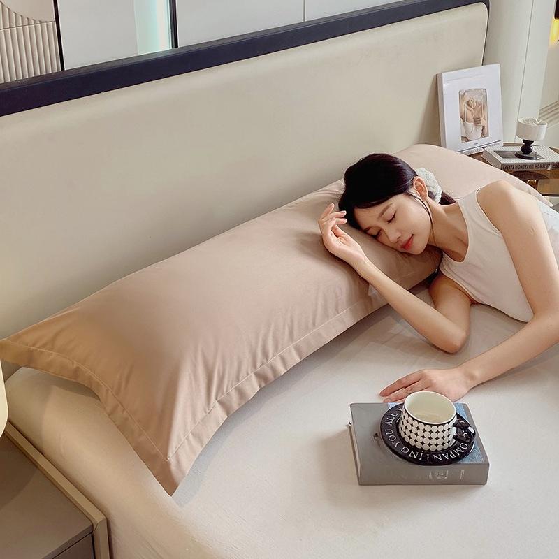 

New Rectangular Large Pillowcase Skin Friendly Body Pillow Cover Washed Cotton with Zipper Detachable and Washable Sofa Bedding 48x100cm хакі