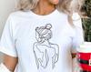 Woman Line Art Shirt, Female Figure Line Art Shirt, Naked Woman TShirt, Abstract Woman Body Tee, Minimalist Woman, Boho Art, Abstract Design
