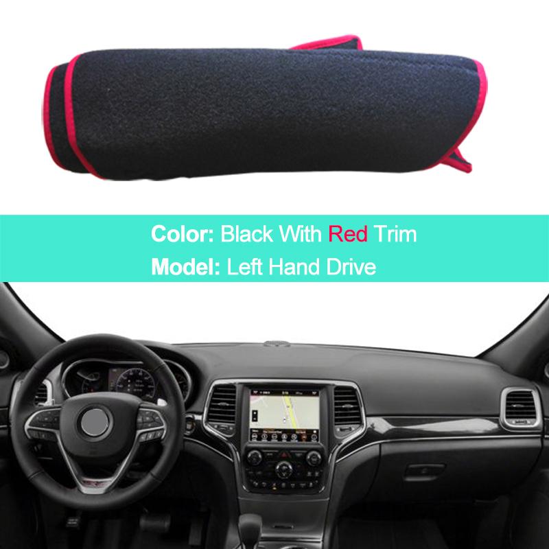 For Jeep Grand Cherokee WK2 2011 -  LHD RHD 2 Layers Car Dashboard Cover Carpet Cape Rug Shade Carpet Dashmat Pad Protector