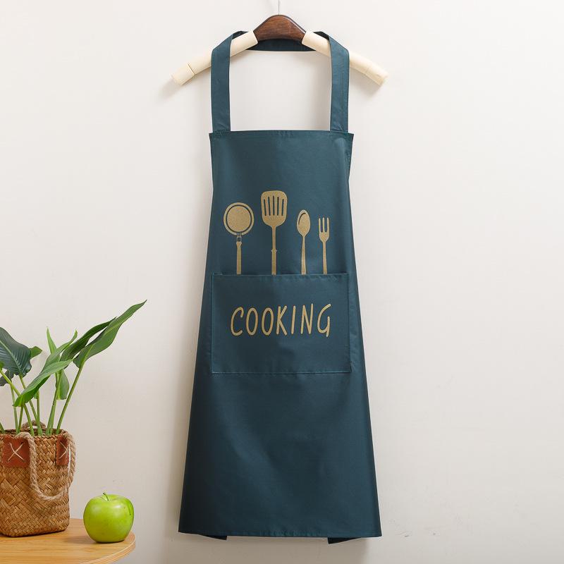 

Водонепроникний та маслостійкий кухонний фартух з дизайном ножа та виделки, брудовідштовхувальний та тонкий для літнього приготування їжі. Ідеально для жінок. Standard 13 Silk - 71*65cm