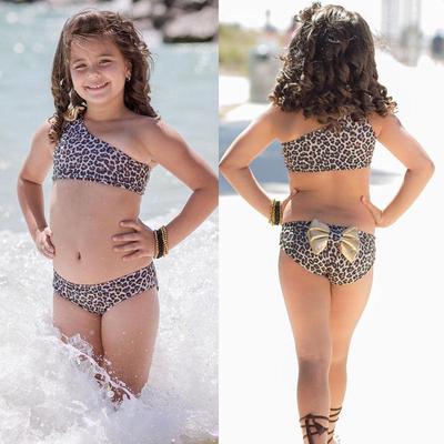 baby girl leopard swimsuit