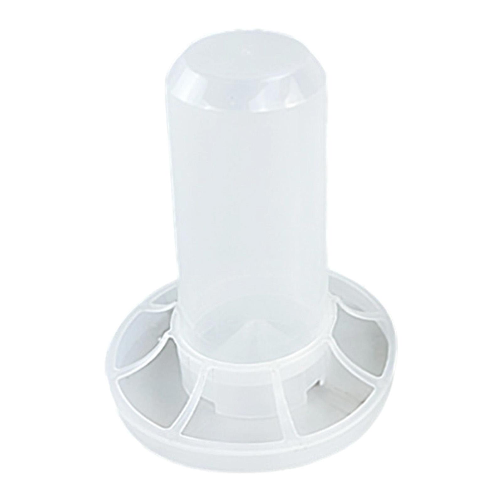 

Automatic Chicken Feeder Poultry Feeder Bucket Inside No Waste with Ports Birds Dispenser for Goose Geese Quails Farm Rooster