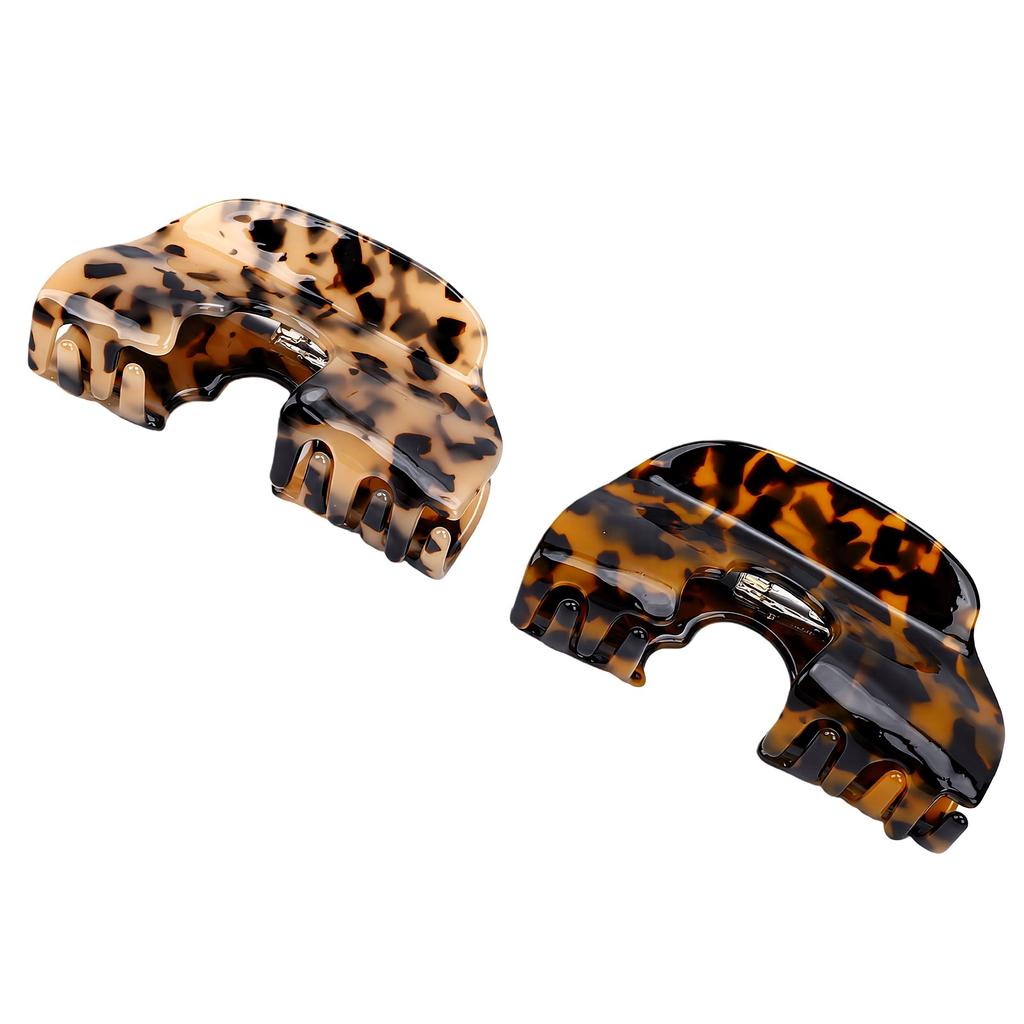 Hat Claw Clip for Women Tortoise Shell Non Slip Grip Baseball Cap Hair Claw for Thick Thin Hair 2pcs