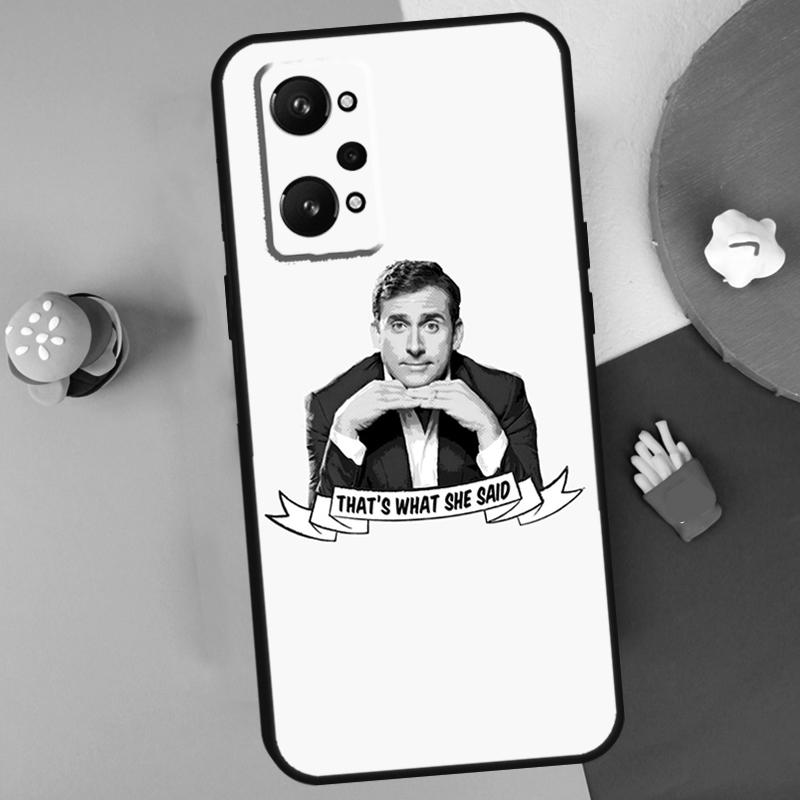 The Office Prison Mike For Realme C55 C67 C61 C75 C53 C51 C21Y C25S GT 6 6T 5 GT7 Pro 10 11 12 13 14 Pro Plus Case