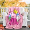 1pc Peppa Pig1 Theme Blanket - Digital Print, Polyester, Cozy for All Seasons, Perfect for Outdoor, Camping, and Travel