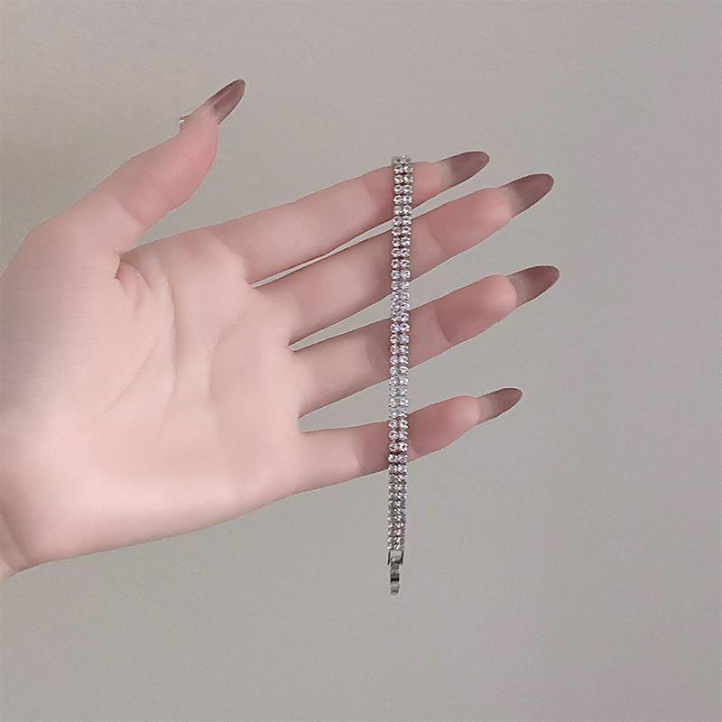 2024 Summer High-End Micro-Paved Zirconia Necklace, Earrings, and Bracelet Set