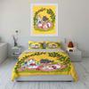 Cute Cats Picnic with Fruits Bedding Duvet Cover Set Duvet Cover Pillowcases  (1*Duvet Cover 2*Pillowcases, Without Duvet Insert)