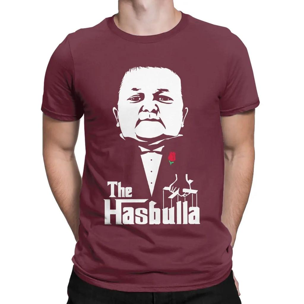 Men Hasbulla Godfather T Shirt Magomedov Khabib Funny Cotton Clothing Fun Short Sleeve Crew Neck Tees Birthday Gift T-Shirts