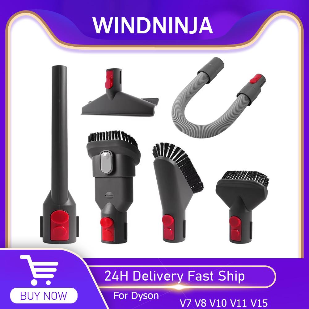 Durable Brush/Hose Kit for Dyson V7 V8 V10 V11 V15 Vacuum Cleaner Attachment Replacement Set Accessories