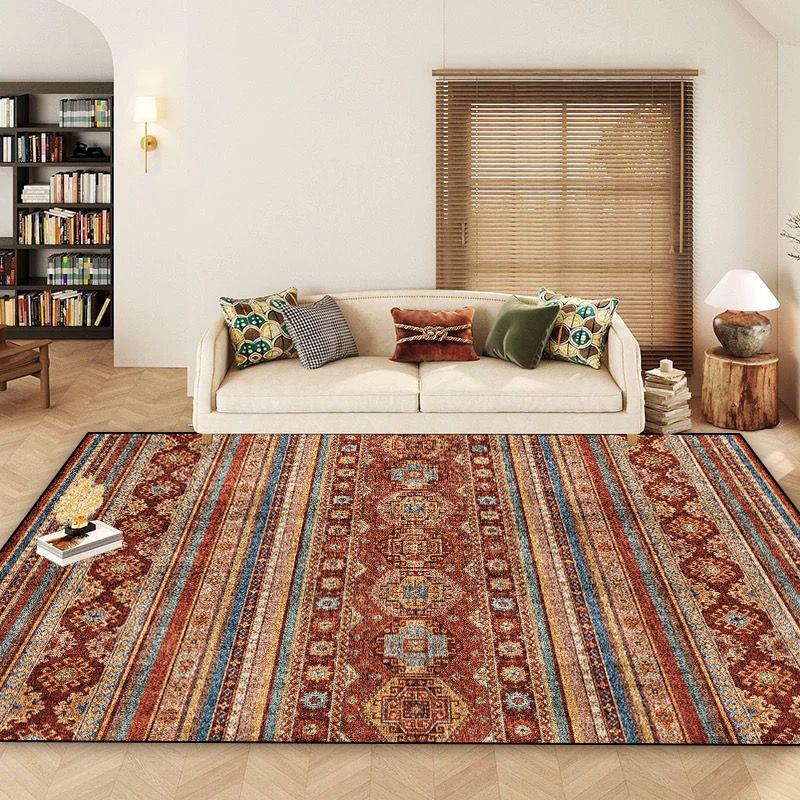 Morocco Retro Carpet Living Room Bohemian Decoration Bedroom Sofa Non-slip Large Area Rug Lounge Washable Coffee Tables Foot Mat
