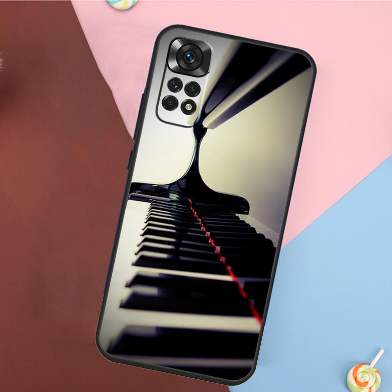 Piano Keys Keyboard design Cover For Xiaomi Redmi Note 13 14 Pro 12 11 9 10 9S 10S 11S 12S Redmi 14C 10C 12C 13C Case
