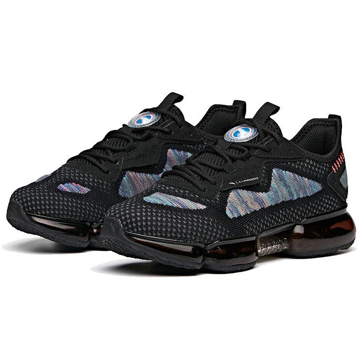 Anta Comfortable Versatile Air Cushion Low-Top Running Shoes Women sneaker Black Pink 122015591-1