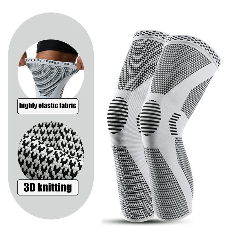 1/2Pcs Compression Leg Sleeve - Long Knee Sleeve, For Knee Pain Relief, Swelling, Arthritis, Poor Circulation, Runner, Sports