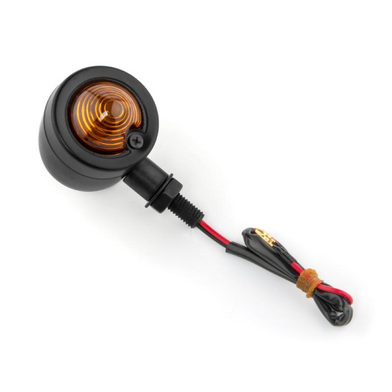 Motorcycle Turn Signal Light Universal 12V 10mm For Chopper Cafe Racer Moto Indicator Lamp Retro Scooters Metal Turn Signal Lamp