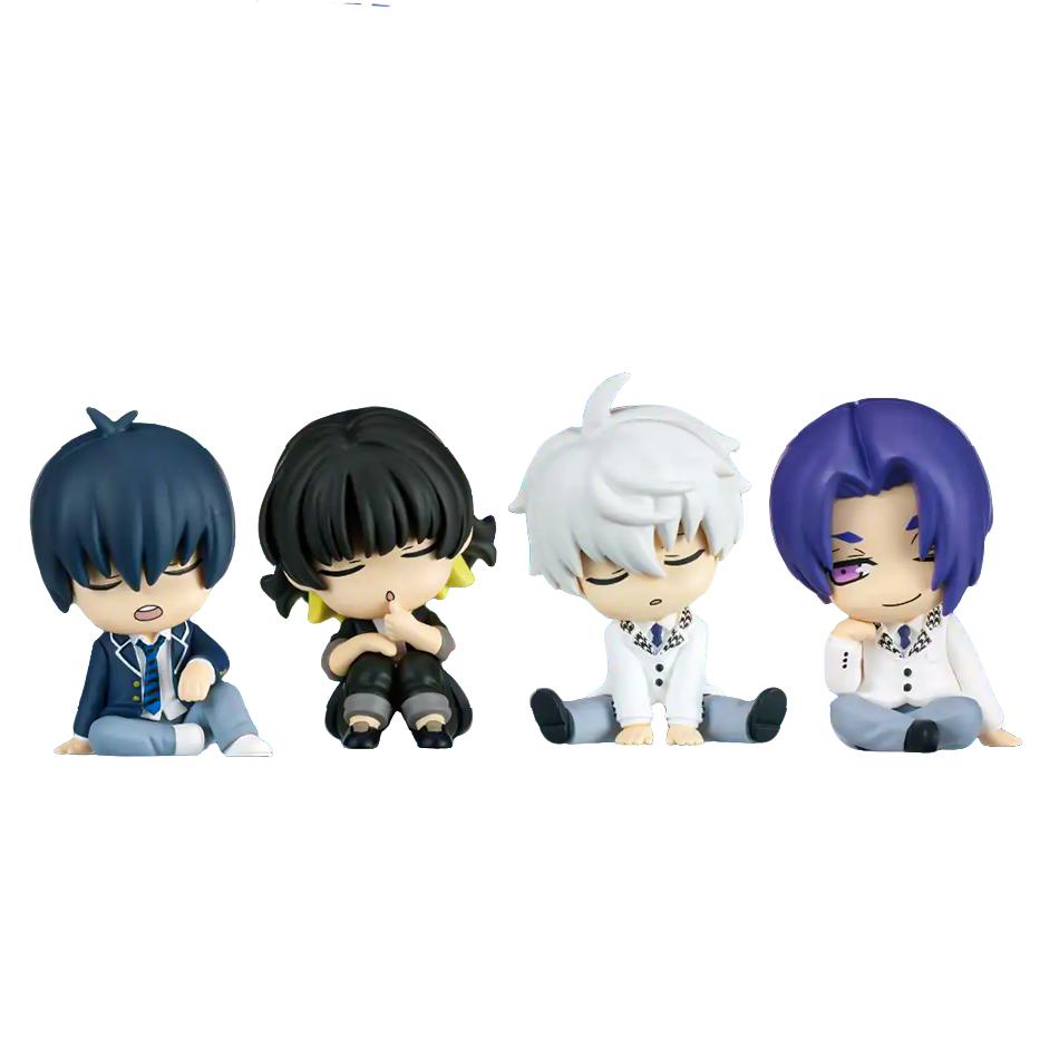4pcs/set Chigiri Hyoma Figure Blue Lock Sleeping Figures Isagi Yoichi Dolls Nagi Seishiro Rin Itoshi Figurine PVC Collection Toy