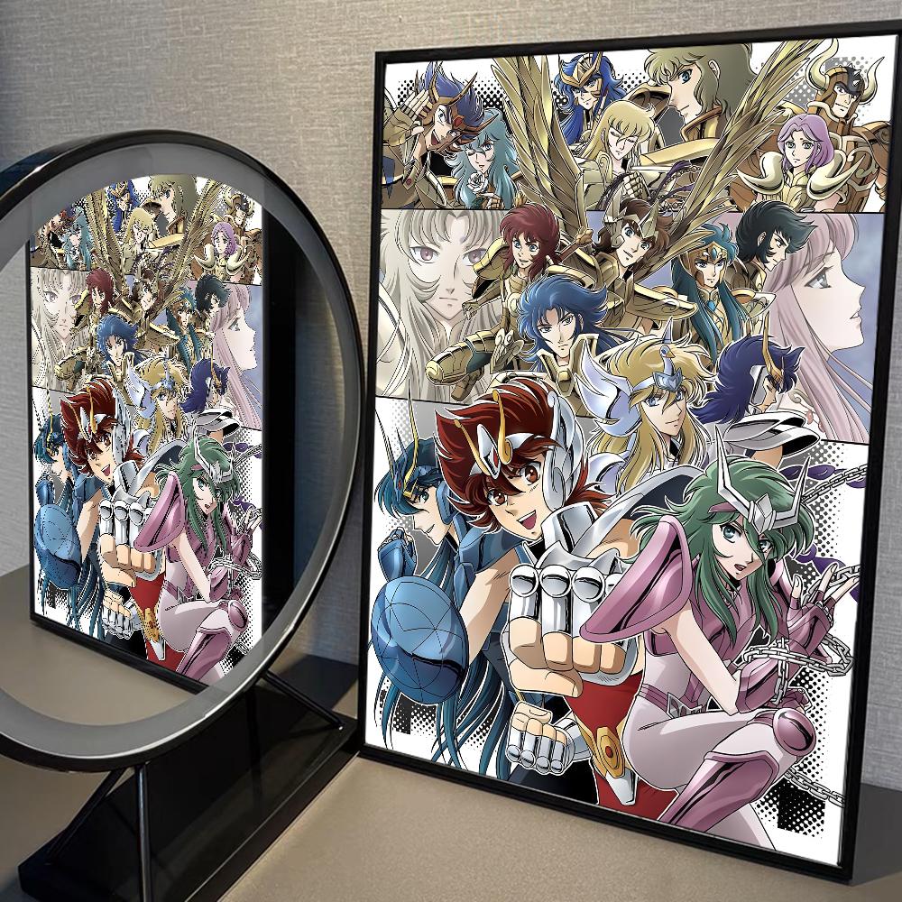 Saint Seiya Whitepaper Poster Waterproof Paper Sticker Coffee House Bar Aesthetic Art Wall Painting
