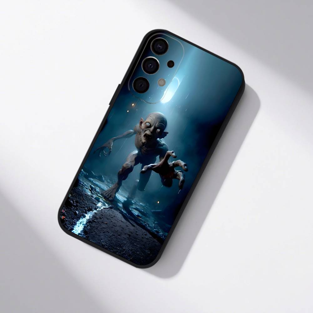 Custodia per Telefono L-Signore degli A-Anelli Gollum Per Samsung S25,S24,S21,S22,S23,S30,Ultra,S20,Plus,Fe,Lite,5G Copertura Nera