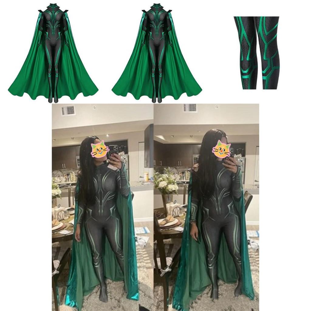Thor3 Ragnarok Hela Adult Children's Bodysuit Cloak Halloween Costume Perfect For Role Play And Stage Performance