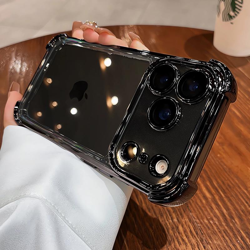 Vier Ecken Space Shell Geeignet für IPhone 17 Acryl Handyhülle Apple 16 ProMax Airbag Fallschutzhülle