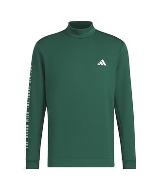 Adidas Golf Golf Yazılı Boğazlı Uzun Kollu Kolej Yeşili Erkek Gömlek,