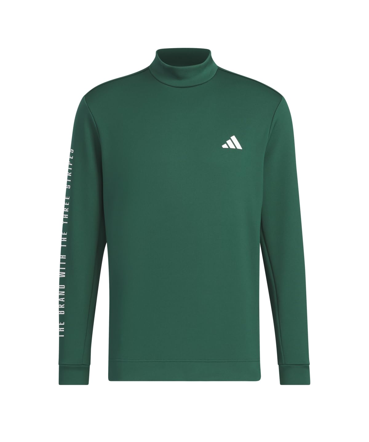 

Adidas Golf Golf Wording Mock Neck Long Sleeve College Green Men s Shirt,