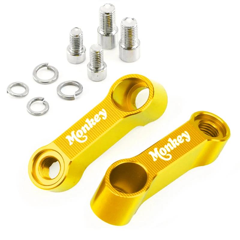 2 Stück Motorradzubehör Aluminium Spiegel Erhöhungs-Verlängerungshalter Rückspiegel Verlängern Für Honda Monkey Z125 Z120 z 125