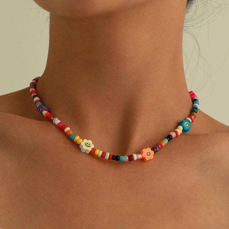 Stylish Neck Jewelry Unique Beads Necklace Colorful Bracelet Comfortable Wrist Jewelry Beads Jewelry for Everyday Wear