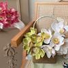 Magnolia Simulated Orchid Bouquet Real Touch Silk Fake Flower  Wedding Decoration
