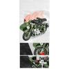 1/10 Ural M72 UdSSR Beiwagen Motorrad Legierung Diecast Modell Motorrad Sound & Licht Rückzug Home Trendiges Spielzeug Ornamente Geschenk