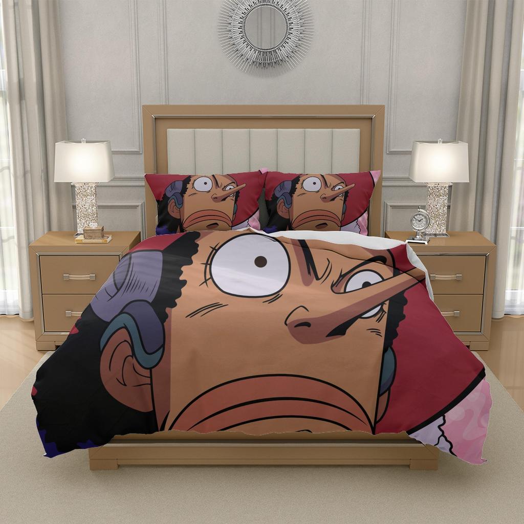 P-Portgas D-D. A-Ace O-One P-Piece Anime Duvet Cover Bedding Set 3pcs Smooth Polyester Teen Bedroom Decor EU 135x200 155x220 200x200, US UK AU Sizes