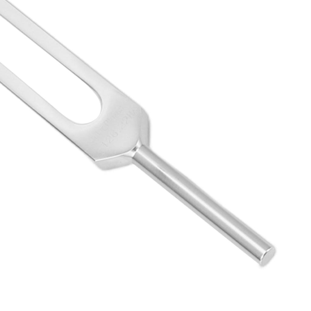 8-teiliges Stimmgabel-Set Aluminiumlegierung Stimmgabel 126,22 Hz Klangheilungs-Werkzeug mit Hammer Reinigungstuch Silber