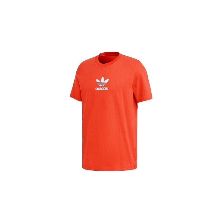 adidas originals Adiclr Prm Tee Chest Logo Printing Short Sleeve Red Men s FM9922 XL