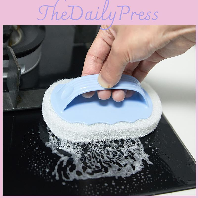 Grip Comfort Bathtub Scrubber With Thick Sponge For Deep Surface Tool Cleaning