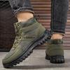 Winter extra thick snow boots men's cotton shoes piled thickened cold-proof warm non-slip outdoor high-top Northeast warm shoes