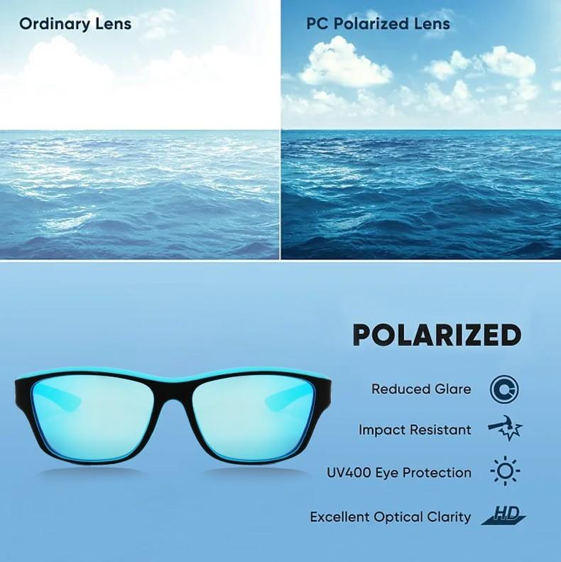 Cycling Bicycle Bike Sport Motorcycle Driving Polarized UV400 Goggles Sunglasses Men Women Outdoor Hiking Fishing Eyewear Anti-glare Travel Eyeglass