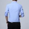 Versatile New Men's Casual Long Sleeve Slim Fit Solid Cotton Dress Shirts