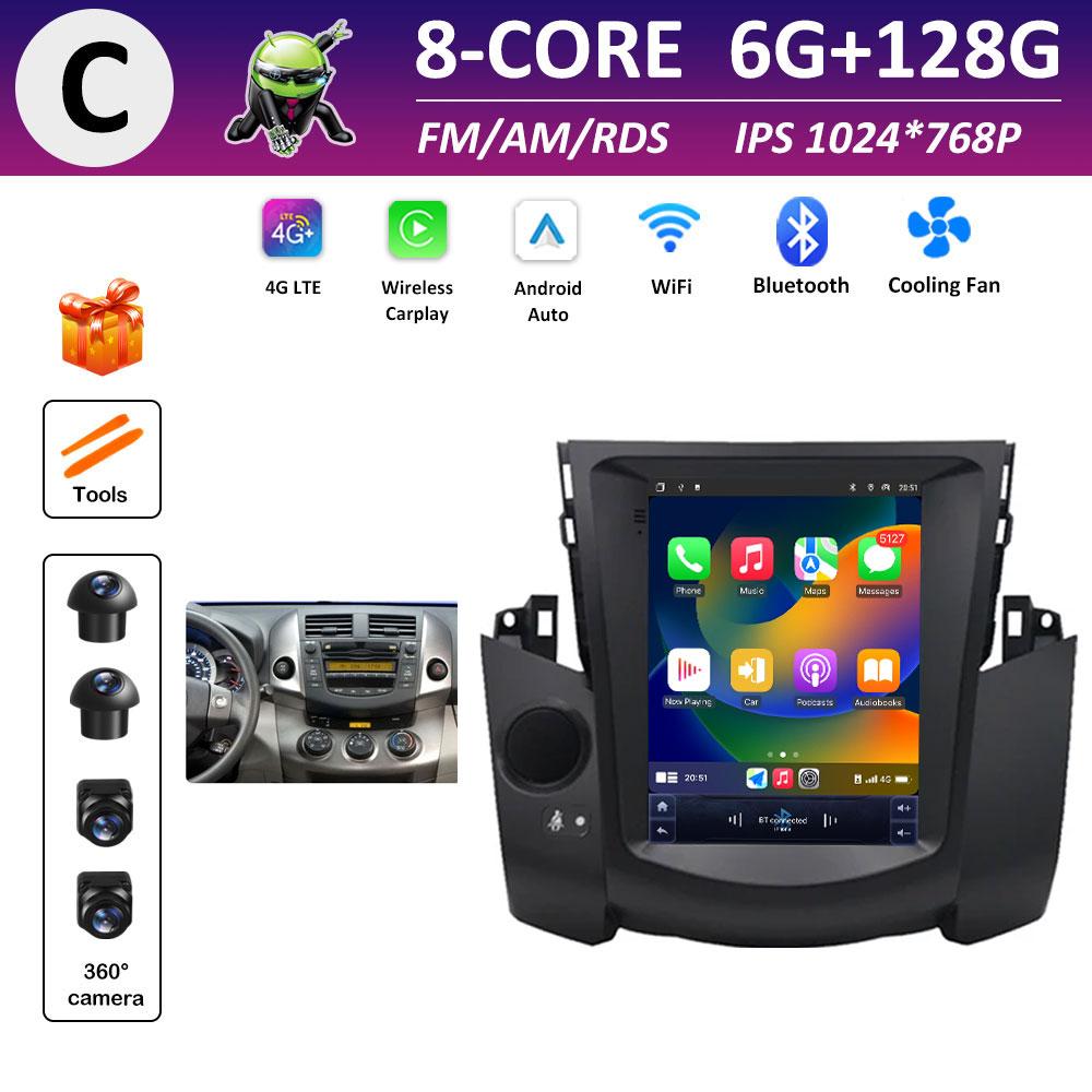 For Toyota RAV4 2009 2010 2011 2012 Car Video Radio Multimedia Player DSP Stereo Android OS IPS Touch Screen GPS Navi Head Unit