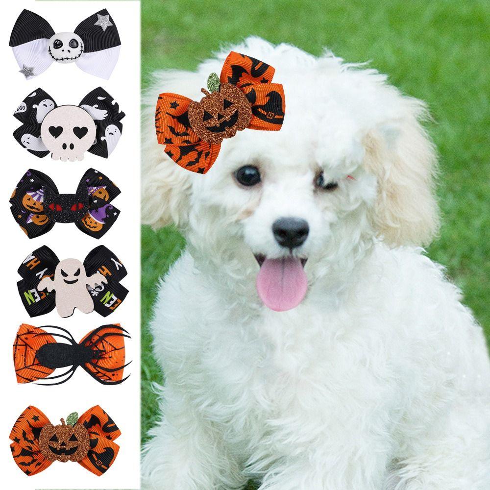 

Spider/Skull/Devil Ghost Pumpkin Hair Clips Bowknot Halloween Bat Hairpins Cosplay Party