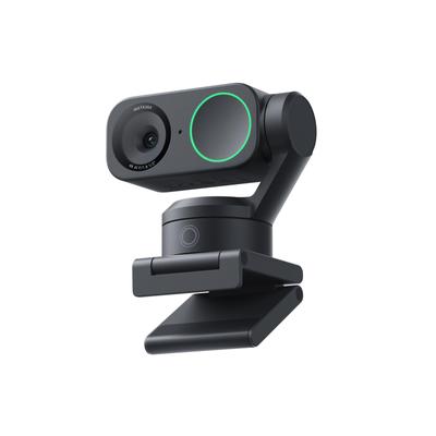 Webcam Insta360 Link 2 PTZ 4K per video gestuali AI AI che funzionano con una webcam più adatta - Windows/Mac, sensore da 1/2 pollice, tracciamento, HDR,