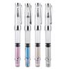 4Pcs 0.5mm F Point Transparent Fountain Pen Stationery Supplies for Office Home Daily Writing