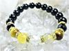 Leaf Stone Your 5 Wealth Tiger Gold Rutilated Power Stone Bracelet for Men and Natural Pebbles Small 15cm Women with Small [Improve Fortune! Stones]