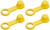 Daytona 92986 Bleeder Rubber Cap 4 Pieces Yellow Inner Diameter