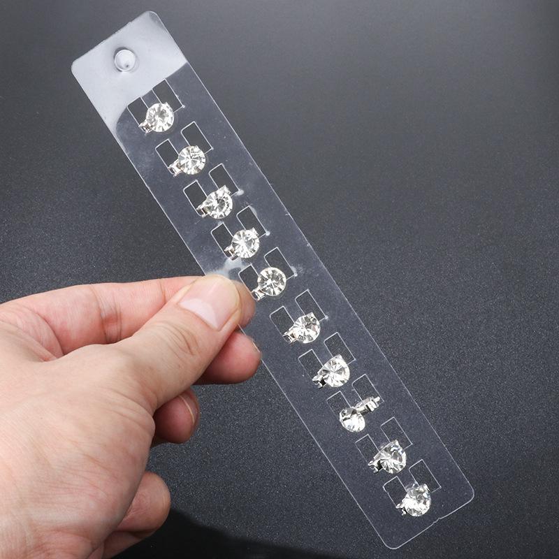 Mini molletta per capelli a stella con strass per bambini e spose
