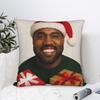 Kanye Meme Xmas Pillowcases  Retro Trendy Pillow Case For Living Room Bed Chair Soft Pillow Cover