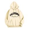 Womens Fleece Hooded Sweatshirt Printed Letter Casual Winter Warm Top